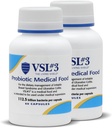 VSL #3® 消化器の健康のためのプロバイオティクス, IBS & UC 症状 - 112.5B CFUs, 高周波, 多緊張, ライブ, 冷やされたプロバイオティック, 男性と女性の腸の健康サポートのための医学食品, 120 カプセル