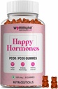 PCODのPCODのバランスのガミー | 規則的な期間のために私はホルモンの不均衡、自然な妊娠IのInositolは顔の毛及びアクネ、遅れた期間の助けを- 再生し、バランスを取除きます、再充電- ガミー
