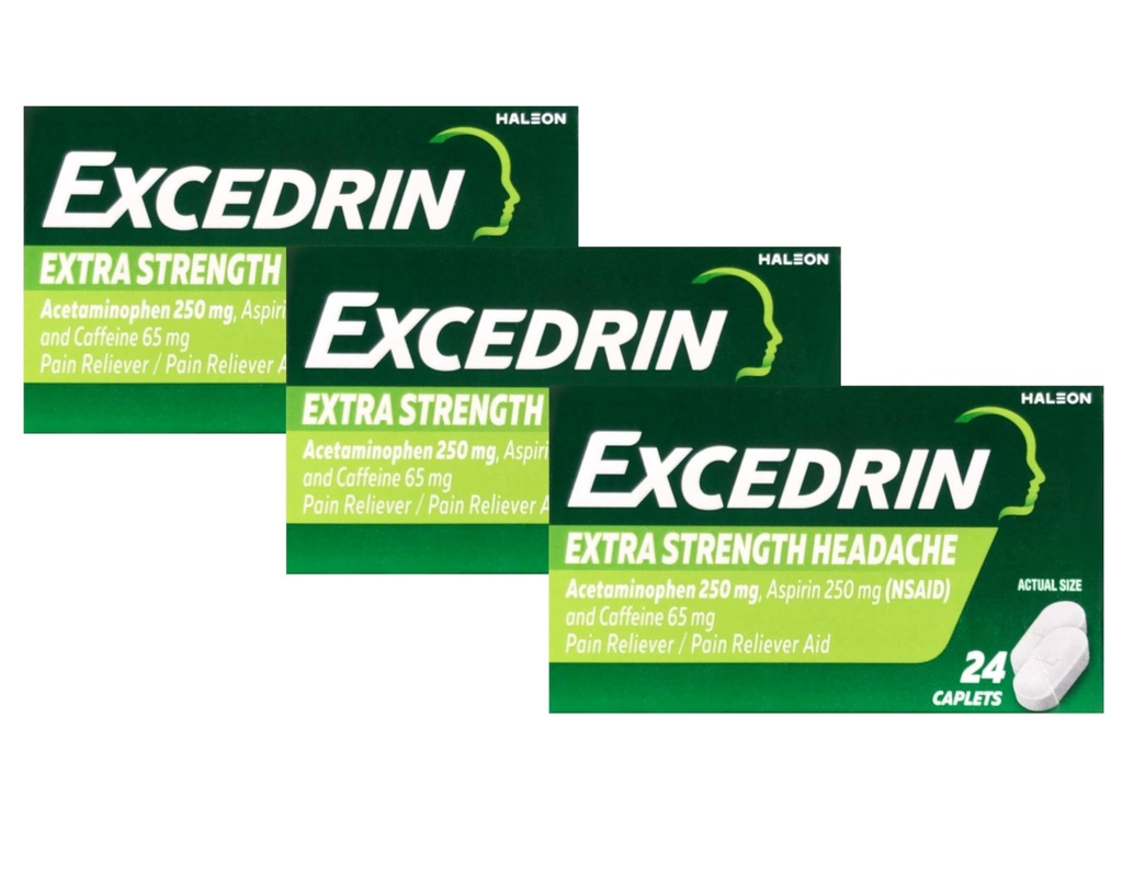 Excedrin 余分な強さ - 24 の小冊子、3 のパック