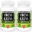 スイス クリス ハーブ 乳剤のタブレット, 便秘救済のための自然な乳剤, センナ 乳剤, 250 錠, (パック 2)