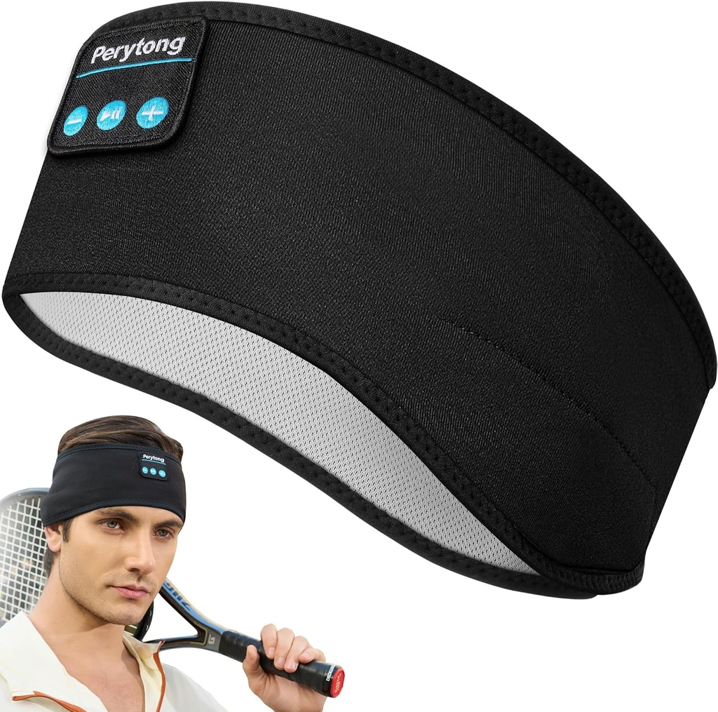 Perytongの睡眠のヘッドホーンの無線、超薄いHDのステレオのスピーカーが付いているBluetoothのスポーツのヘッドバンドのヘッドホーン、Unisex、睡眠、仕事、ジョギング、ヨガ、Insomnia、空気旅行、瞑想のために完成して下さい