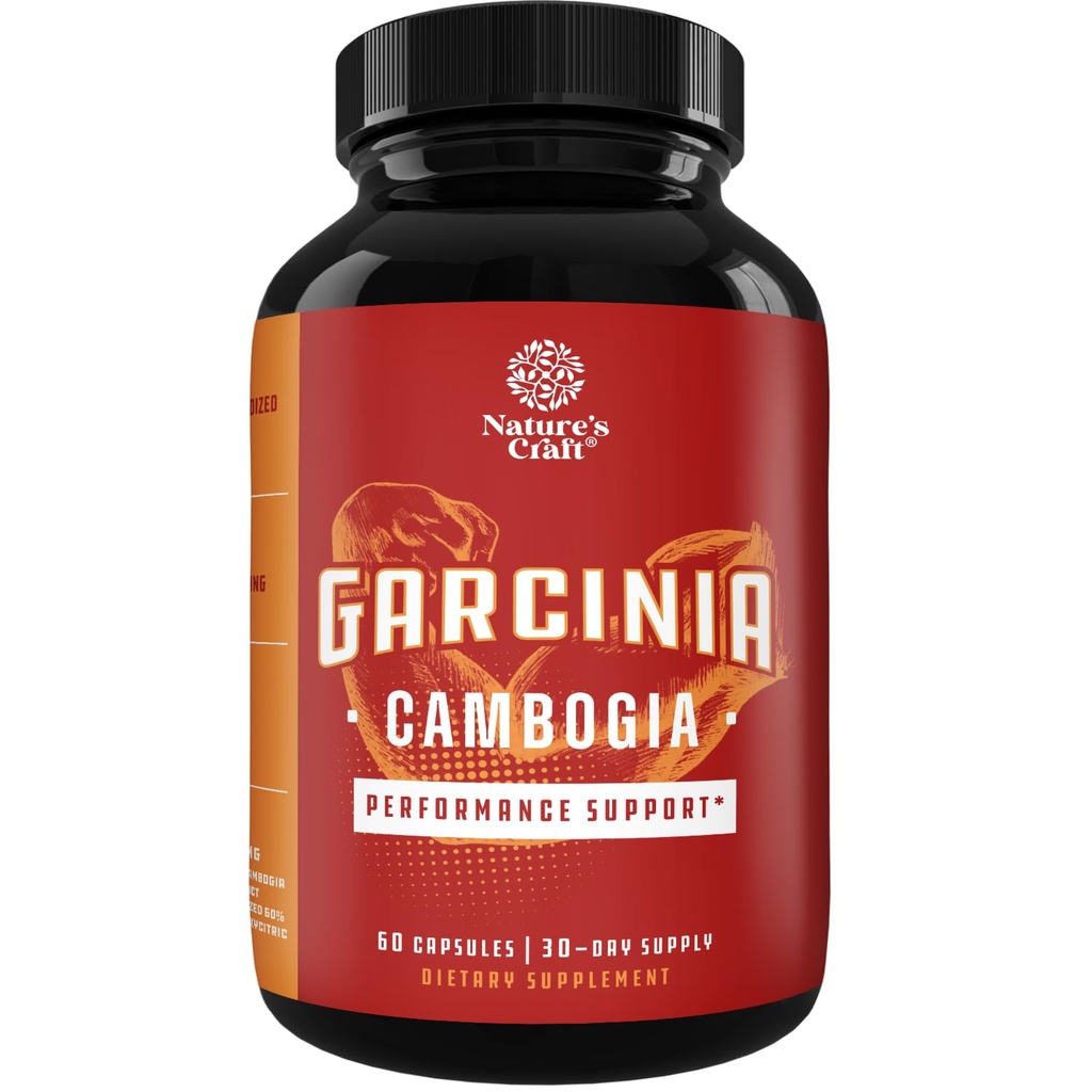 60% HCAの強いGarcinia Cambogiaのエキスのカプセル-バランス、エネルギー及びMetabolismサポートのためのHydroxycitric酸及びクロムが付いている非興奮剤のGarcinia Cambogiaの減量の補足- 60の計算