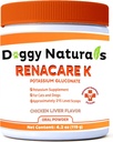RenaCare K は Renal K (Potassium Gluconate) の犬および猫のためのカリウムの補足の粉、4 oz) 鶏のレバーの味- 215 のレベル スコップ(Made は米国です)のためです