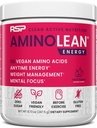 RSP NUTRITION AminoLean のプレワークアウトの粉、ビーガン BCAA のアミノ酸、自然なカフェイン、人及び女性のためのプレワークアウトのブースト、30 のサーブが付いているアミノ酸及び重量管理