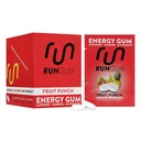 RUN GUMのフルーツの穿孔機のエネルギーChewingのガム50mgのカフェインのタウリン及び部分ごとのB-Vitamins、24部分(12のパック)砂糖は、ゼロカロリー、アスパルテーム無し、そしてグルテンフリー、1 ea