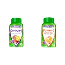 Vitafusion Omega-3 ベリーLemonade 心の健康 Gummies 120 カウントとオレンジ風味のビタミン C 免疫サポート 150 カウント