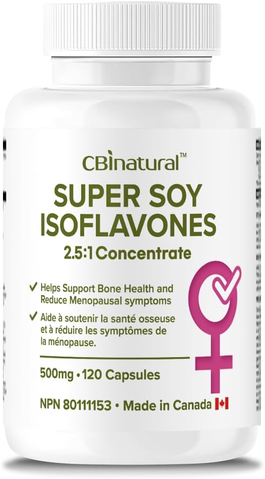 大豆イソフラボン 2.5:1 エキス 500mg (1250 mg 等価), 女性ウェルネスをサポート, 120 ビーガンカプセル, 4 ヶ月供給, 非GMO, グルテンフリー