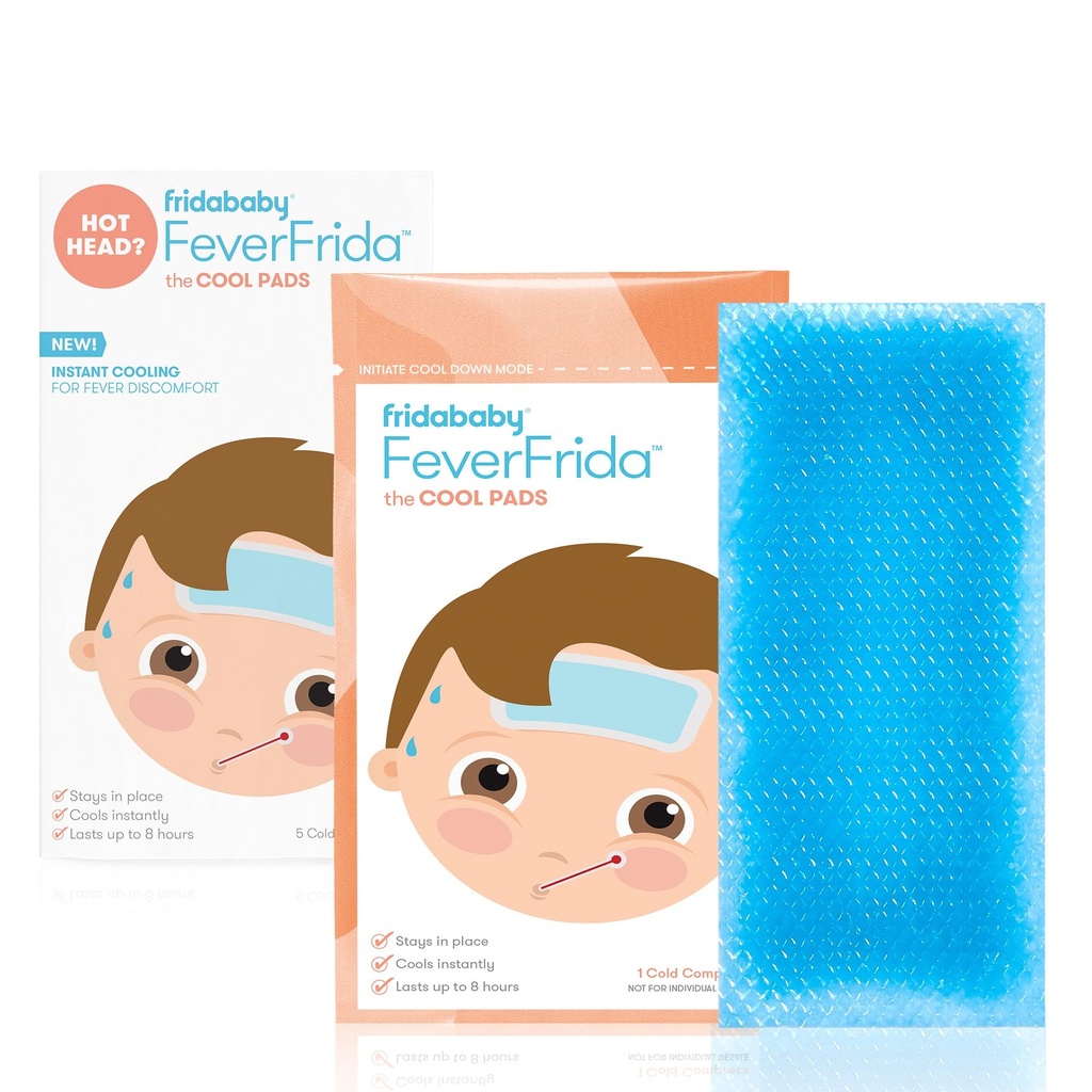 Fridaの赤ん坊の涼しいパッド、子供のための熱くパッチ、熱心な減力剤、不快感及び頭痛の救助、5の計算
