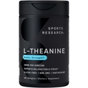オーガニックココナッツオイルによるスポーツリサーチL-テアニン200mg | 焦点・リラクゼーション・アラートのサンテアニンサプリメント | 二重強度・非GMO・グルテンフリー