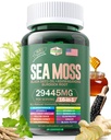 海苔12000mgの黒の種のオイル6000mg Ashwagandha 3000mgのターメリック1000mgのぼうこう2000mgのぼうこう3000mg及びElderberry Manuka Dandelionの黄色ドックのイオダインChlorophyll ACVのビタミンC及びD3
