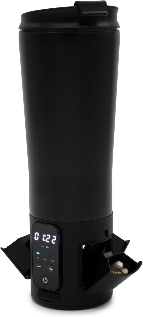 e-Pillのスマートな12.5のozのステンレス鋼のタンブラー水差しの丸薬のオルガナイザーおよび薬の補強剤