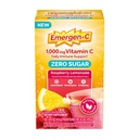 毎日の免疫サポートカフェインのためのEmergen-Cのゼロ砂糖1000のmgのビタミンCの粉は亜鉛およびマンガン、Bのビタミンおよび電解物、ラズベリーのLemonadeの味- 36の計算と補います
