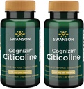 Swanson Cognizin Citicoline 1,000ミリグラム 60 ベジーカプセル(2パック)