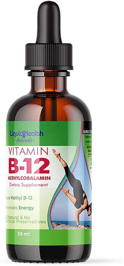 液状ビタミンB12 Methylcobalaminの液体はSublingual Hydroxocobalaminと低下します - ブーストエネルギー、サポート免疫システム、記憶を改善して下さい及び集中 - アメリカ、ビーガン、非GMO (2oz)でなされる