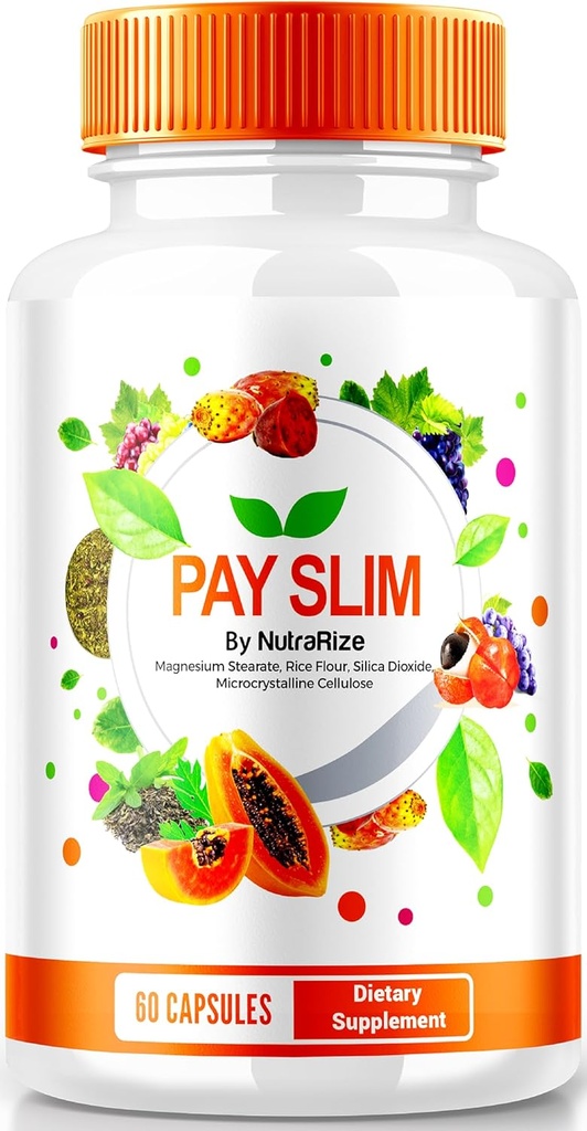NutraRize Pay Slim Capsule, PaySlim All-Natural Supplement for Healthy Weight Loss, Premium Formula to Achieve Body and Fitness Goals, 公式レビュー (60カプセル)