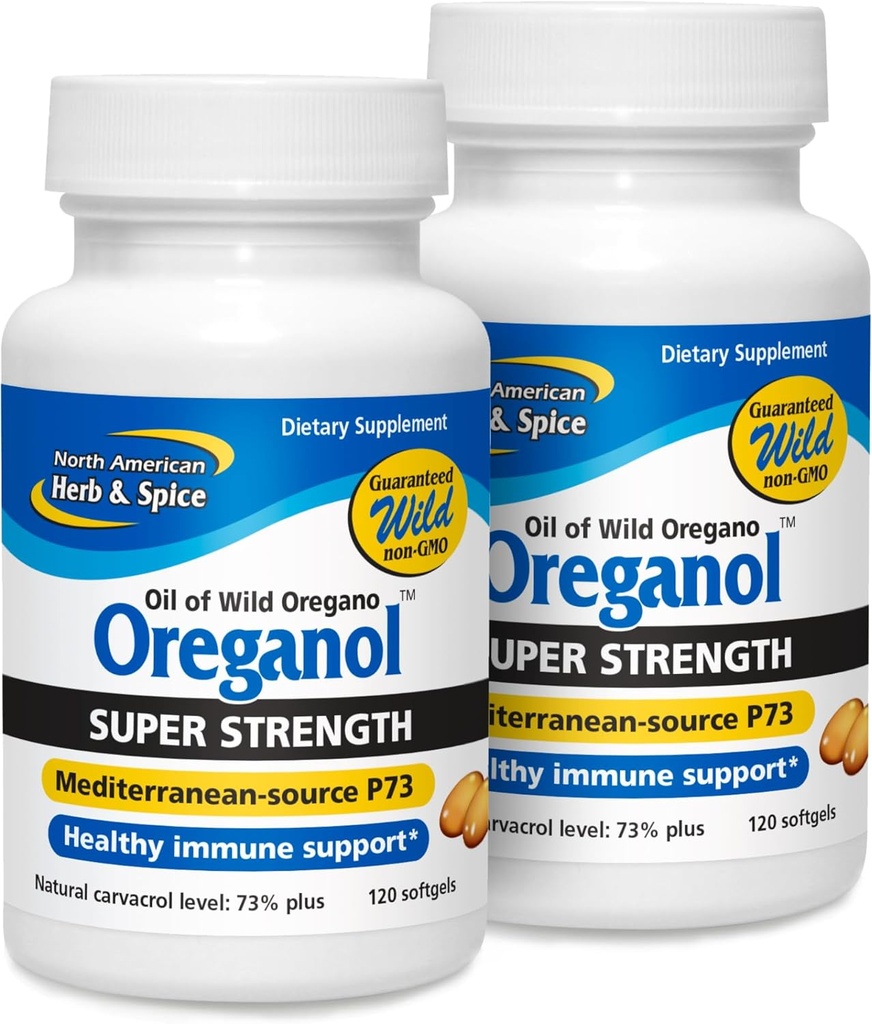 ノース・アメリカン・ヘルブ&スパイスの極度の強さのOreganol P73 - 2、120 Softgelsのパック-免疫システム サポート-非GMO、ビーガンフレンドリー- 240 総サービング