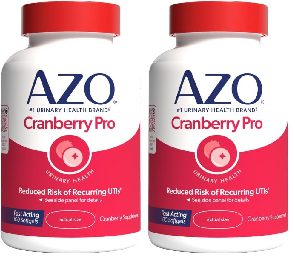 AZOクランベリープロ尿路の健康の補足600mg PACRAN、1のサービング:クランベリー ジュース、砂糖の自由なクランベリーの丸薬、非GMO 100 Softgelsの1つのガラスより多く(2のパック)