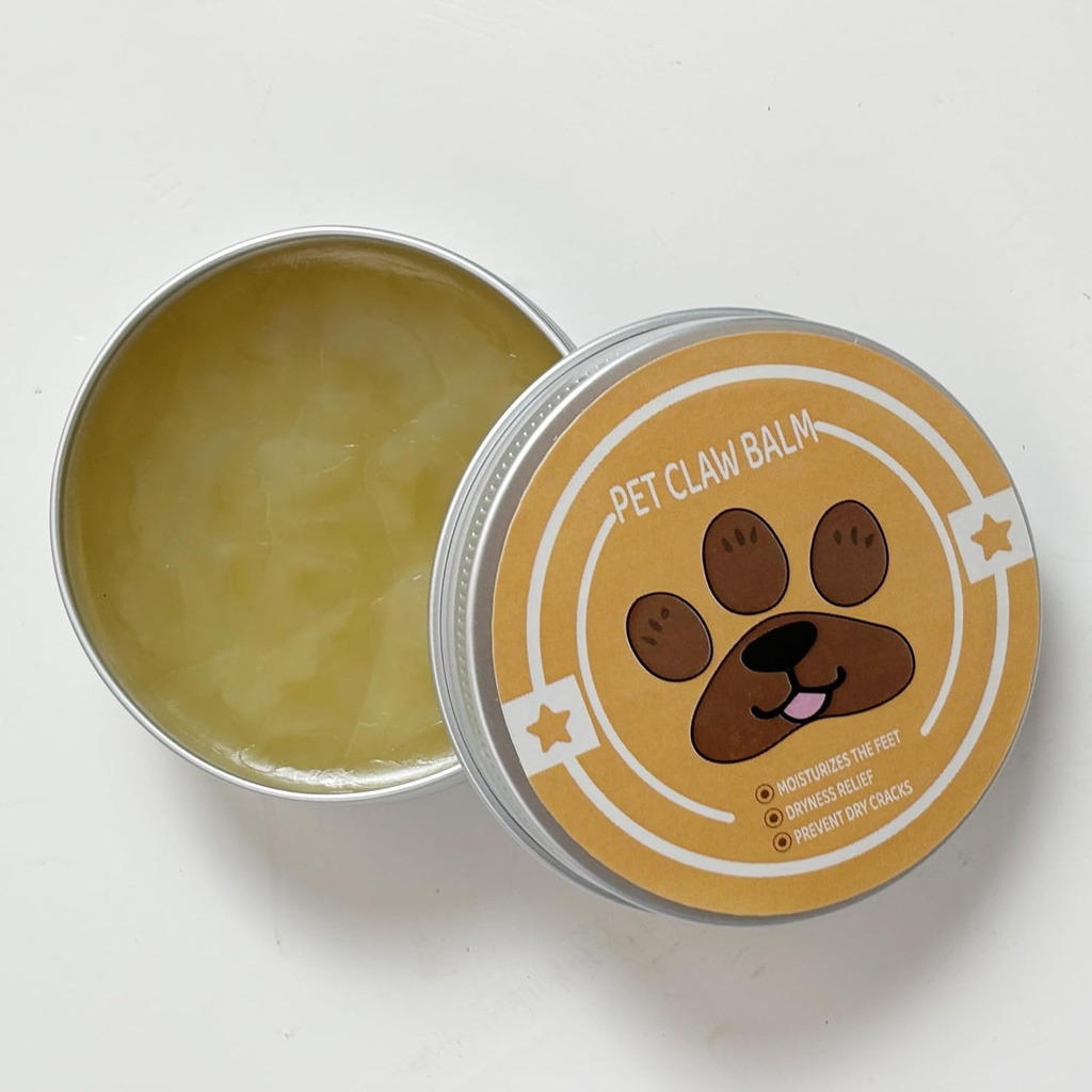 Natural Revitalizing Dog Paw Balm – Dog & Cat Paw Pad Protector, Nourish & Repair Paws from Dryness, Damage/ 1 Pack, 1.76 oz