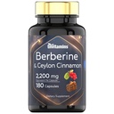 セイロンシナモンとベルベリン:カプセルあたり2200mg - 180カプセル|カルディオバシーラー&循環器系健康のための天然バーリンサプリメント* | 6ヶ月の供給 | アメリカ製!