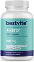BESTVITE 7-Keto 100mg DHEA(60 ベジタリアン カプセル) - ない Stearates