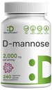 DEAL SUPPLEMENT D マンノー 500 mg カプセル (2,000 mg / サービング), 240 Veggie Pills – 速い作用水溶性フォーム – 余分な強度の尿路 (UTI) 健康サポート – GMO なし, ビーガンフレンドリー