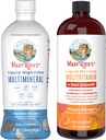 MaryRuth's Nighttime Multimineral(ココナッツ、32oz) & Multivitamin Liquid + Hair Growth(ピーチマンゴー、30oz) | クリーンラベルプロジェクト Verified® | ベッドタイムルーチン&ビューティー | 砂糖フリー, 完全菜食主義者の, グルテンフリー