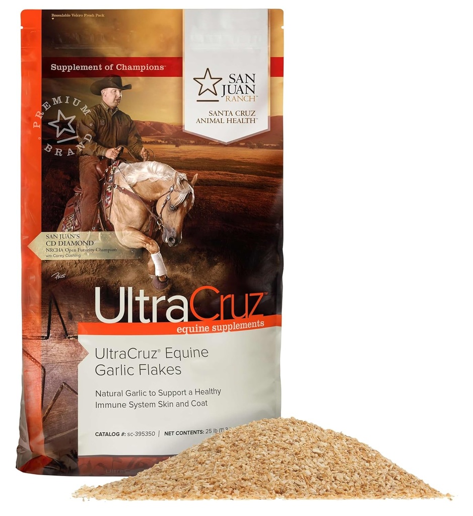 UltraCruz® Equineのニンニクの薄片、25ポンド