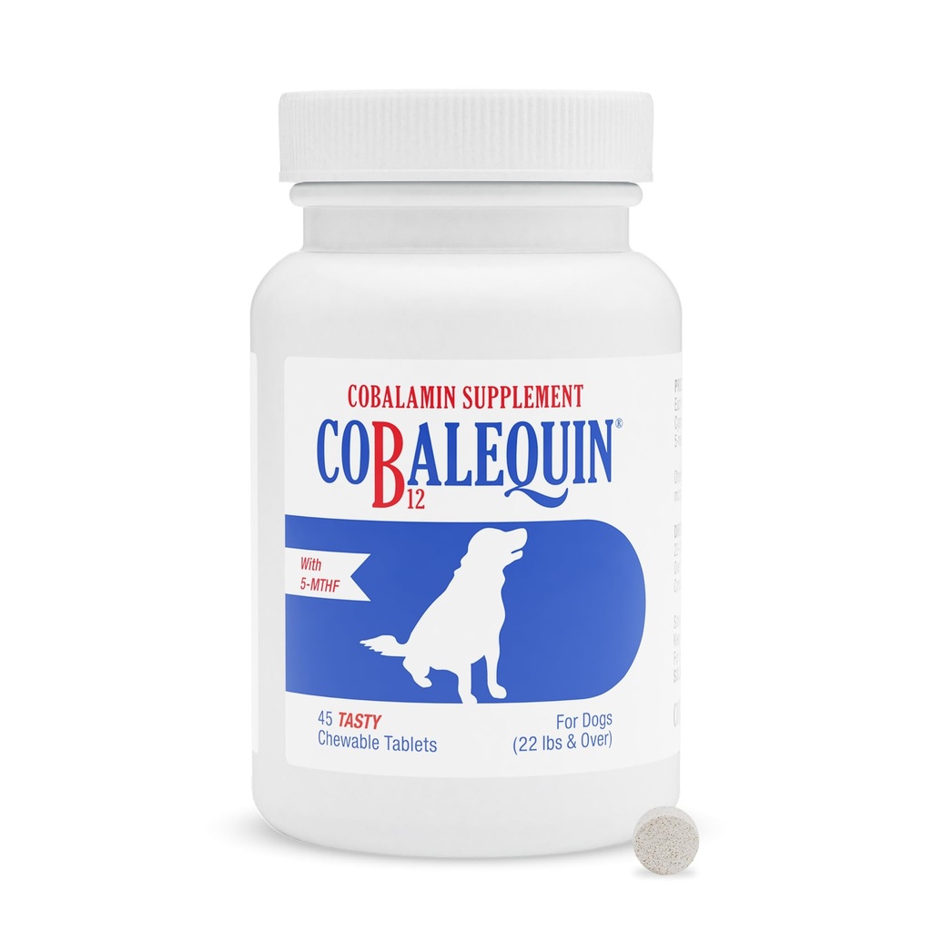 Nutramaxの実験室のCobalequin B12は大きい犬、45のChewableタブレット、加水分解された鶏、2.28オンスに媒体のための補います