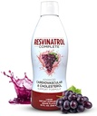– 32 Fl. Oz. Liquid Resveratrol Supplement Promotes Healthy Aging, Heart Health & Energy Levels – Advanced Liquid Cardiovascular & Cholesterol Support Formula