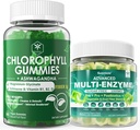 消化酵素のガミー及びChlorophyll繊維のガミーの束