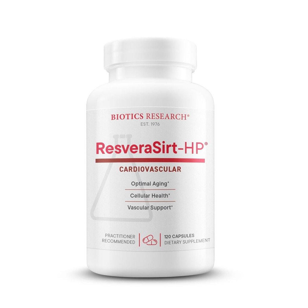 バイオティクスの研究 ResveraSirt HP によってフォーミュラ マーク ヒューストン, トランス レスベラトロール, ケルセチン, 増加 サーチュイン アクティビティ, 心血管サポート, 血管サポート, 120 カプセル