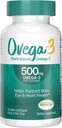 OVEGA-3 アルガルオイルの毎日の補足、500mgからの植物ベースのオメガ3、サポート 脳、目及び中心の健康、1日あたりの2つの小型softgels、60の計算