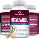 TRUTHENTICS Resveratrolの補足1200mg - 日本Knotweedのカプセル - 健康な老化のための高い効力のトランスResveratrolの栄養物の補足、活気に満ちた皮及び免疫の健康 - 60のビーガンカプセル