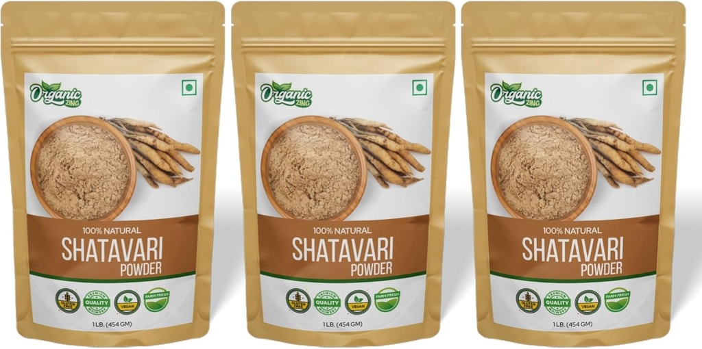 有機性Shatavariの粉- 16のoz (3)のパック