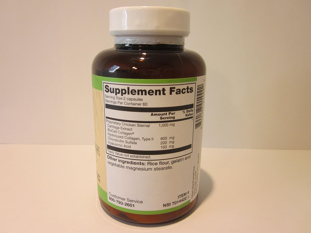 バイオセルコラージュIIとVitacostヒアルロン酸 - サービングあたり100mg - 120カプセル