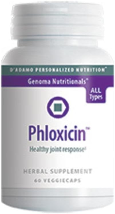 D'Adamo の個人化された栄養の Phloxicin、60 の計算