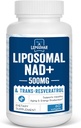 Liposomal NAD+ 500のmg +トランスResveratrol 300のmgの優秀な吸収の細胞エネルギーMetabolism及びDNAの修理、60のSoftgelsのための有効な真のNADの補足