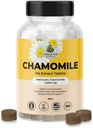 驚くべき植物の有機性カモミールのエキスのタブレット-Matricaria Chamomillaの植物ベースの補足- 10xのエキス2000 MG各-リラックスを促進して下さい- 30のタブレット