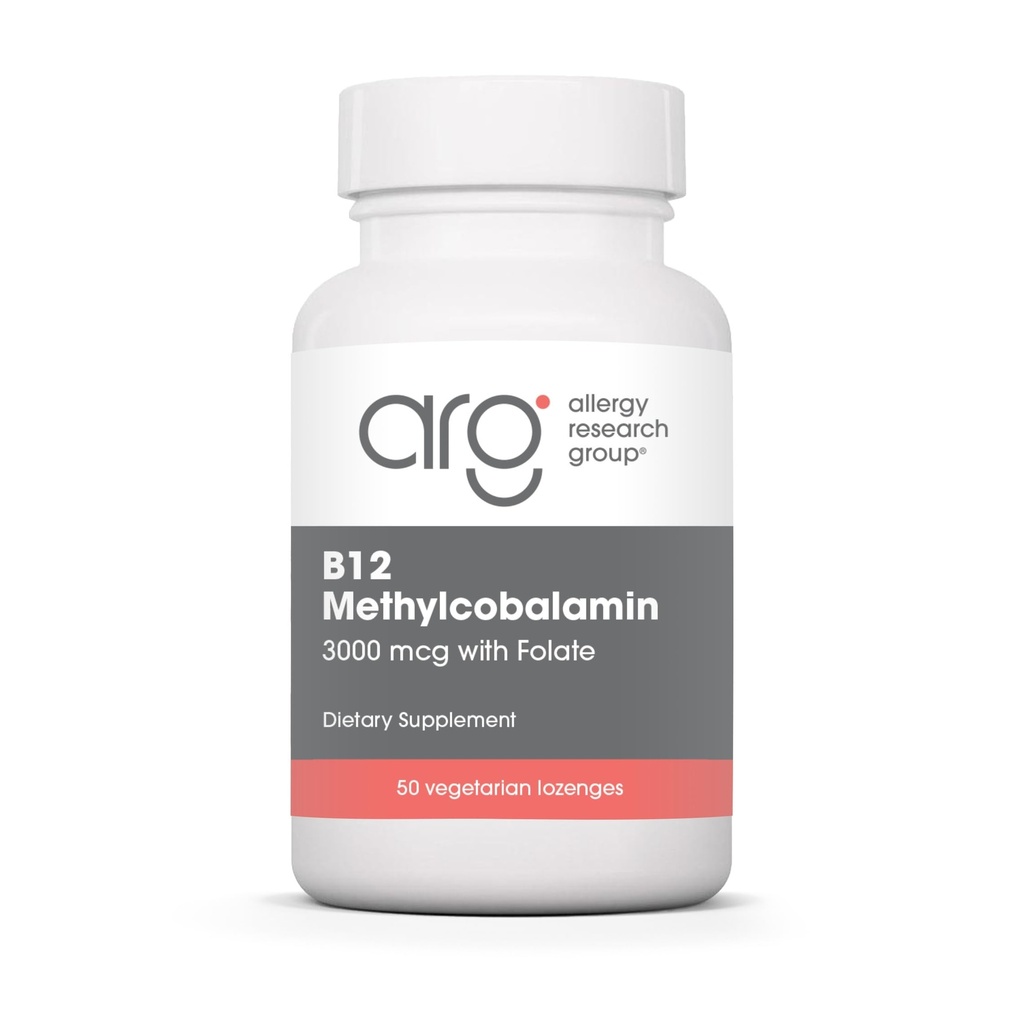 アレルギー研究グループB12 Methylcobalaminの補足- 400mcg Folicの酸、純粋で、ベジタリアンのロゼンジ- 50の計算のビタミンB12および葉酸塩、