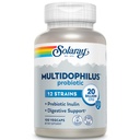 SOLARAYのMultidophilus 12の緊張のプロバイオティクス20のビリオンCFU、消化器の健康および腸の健康サポート、プレバイオティックインリン、酪農場無し、50のサーブ、100のベジキャップ