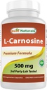 ベストナチュラル L-カルノシン 500 mg 100 Vcaps (100 カウント (パック 1))