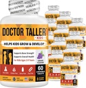 NuBest Doctor Taller Kids with Multivitamins、Multimineral、Calcium Chewableタブレット、Calciumサプリメント for Kids Age 2〜9 - グレープフレーバー - 子供たちに健康を助けます - 12パック