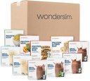 Wonderslim 2週の減量の食事用キット–減量のための食事療法の食糧を食べる70の準備、長期成功のための作り付けの構造が付いている人及び女性のための準備された食事及び軽食