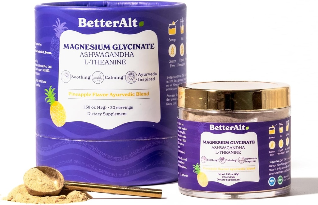より良いアルトカルムダウンブレンド | アシュワガンダ&ルテアニン | リラックス&カルムネスを促進するのに役立ちます | パイナップル味 | 30N | 栄養補助食品