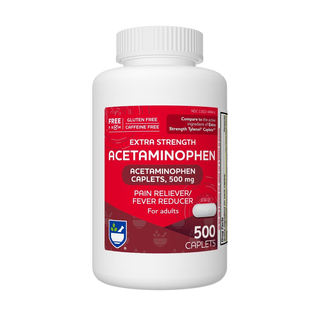 Rite Aidの余分強さのアセトアミノフェン、500mg - 500のカプレット  Migraines、共同苦痛、筋肉または背部苦痛のための痛みのReliever及び変化の減力剤、および月経の苦痛