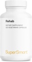 Supersmart - Rehab(Advanced Formula) - Kudzu、Silymarin、Ginger Root、Benfotiamine - Allin-1サプリメント  非GMO&グルテンフリー - 120ベジタリアンカプセル