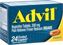 Advil Ibuprofenの上塗を施してあるカプレットの痛みのRelieverおよびフィーバーの減力剤200のミリグラム24Ct