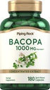 パイピングロックバコパモニーリサプリメント1000mg | 180カプセル | ハーブエキス |非GMO&グルテンフリー