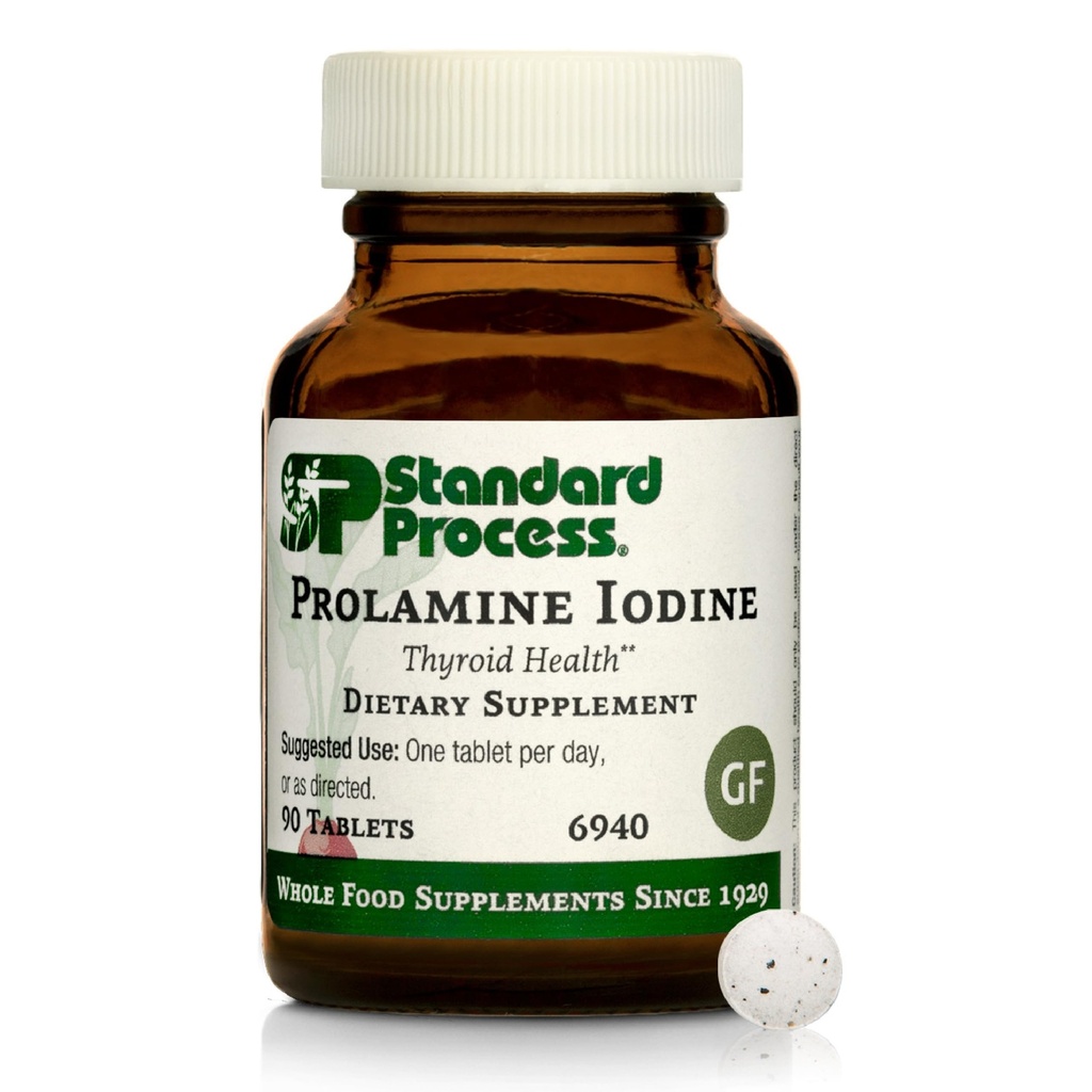 標準的なプロセス Prolamine のヨウ素-甲状腺の健康の補足-イオジン-グルテンフリー、非酪農場および非大豆- 90 のタブレット(90 のサービング)との必要な内分泌サポート