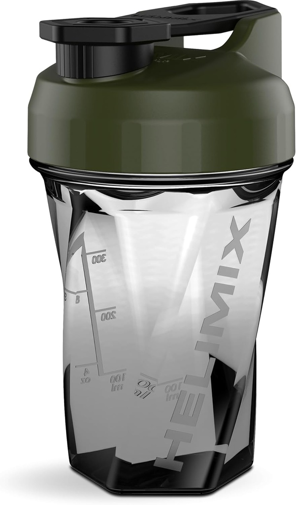 HELIMIX 1.5 Vortex ブレンダー シェーカー ボトルは最大 20 oz | ブレンドボールやウィスク | アメリカ製 | ポータブルプレワークアウト ウィー プロテイン ドリンク シェーカー カップ | ミックスカクテル スムージー シェイク | トップ ラック セーフ